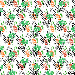 seamless pattern with flowers