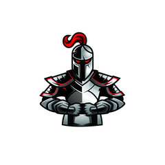 Knight mascot design with vector eps format