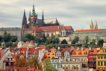 Naklejka na ściany i meble City Center of Prague, Czech Republic, Europe