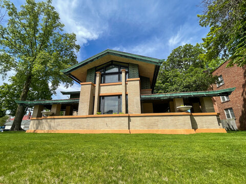 Dana Thomas House A Frank Lloyd Wright Designed House In Springfield, Illinois.