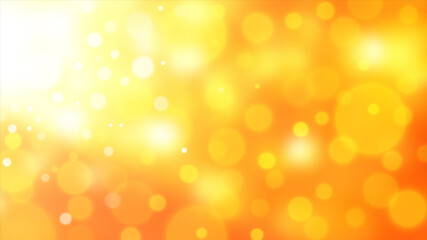 Orange bokeh background. Abstract vector illustration