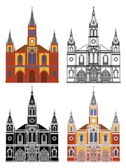 Obraz premium Famous Church in Belo Horizonte, Brazil