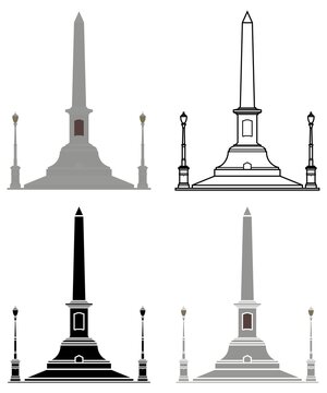 Famous Obelisk in Belo Horizonte, Brazil