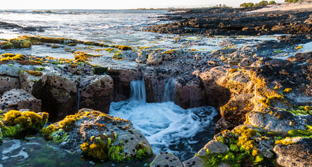 Pele's Well on The Kona Coast, Hawaii Island, Hawaii, USA