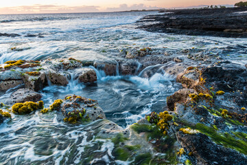 Pele's Well on The Kona Coast, Hawaii Island, Hawaii, USA