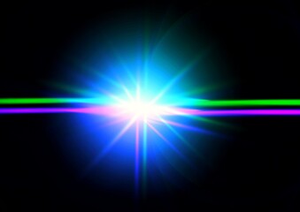 カラフルな光線の抽象的な背景