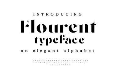 Abstract modern vintage alphabet fonts. Uppercase lowercase typeface. Typography fashion stylish font. Vector illustration