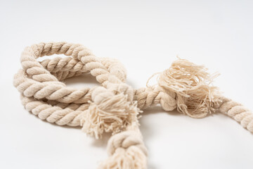 Ropes on a white background