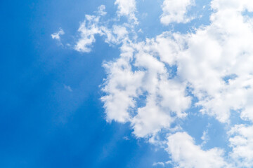 Fototapeta na wymiar blue sky with clouds coppy space