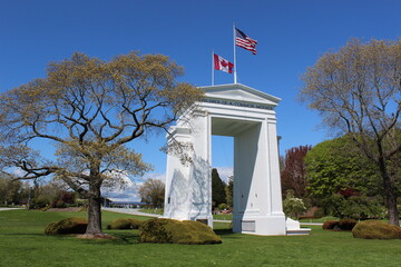 The gate monument in Peace Arch Park