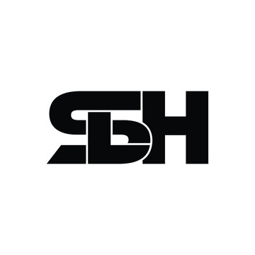 SLH letter monogram logo design vector