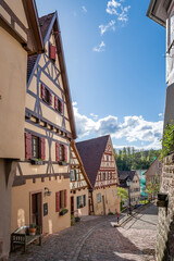 historic village view in the black forest