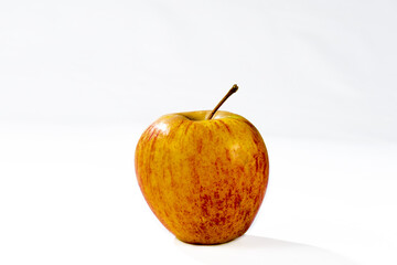 natural and healthy tropical fruit apples on the table on white texture background