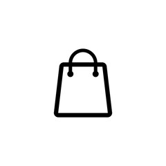 shopping bag icon vector sign symbol