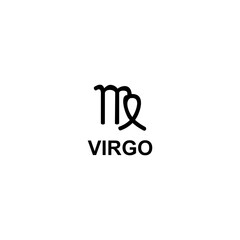 Virgo zodiac constellations icon vector sign symbol