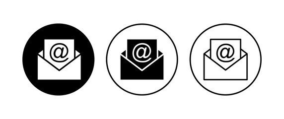 Mail icon set. email icon vector. E-mail icon. Envelope illustration