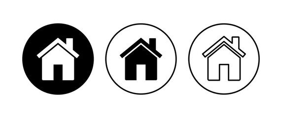 House icon set. Home icon vector