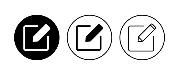 Edit icon set. edit document icon. edit text icon. pencil. sign up