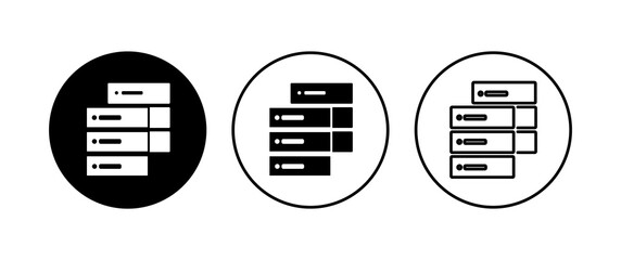 Database icon set. database vector icon