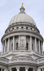 Obraz premium Wisconsin State Capitol building in Madison, Wisconsin