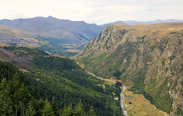 Naklejka premium Queenstown Hill - New Zealand