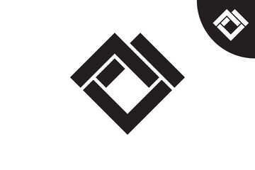 Love house home monogram logo