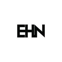 ehn letter original monogram logo design