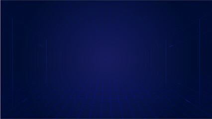 The line extends forward with a spatial and technological background