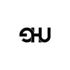 ehu letter original monogram logo design