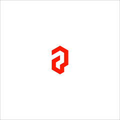 Modern flat logotypes. Letter P icon