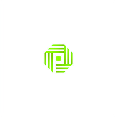 Fototapeta premium Modern flat logotypes. Letter P icon