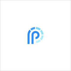 Modern flat logotypes. Letter P icon