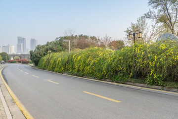 Gardening and retro architecture in Xuanwu Lake Park, Nanjing, Jiangsu, China