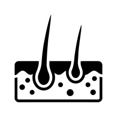 Dermatology icon, vector and glyph