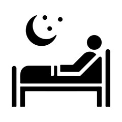 Insomnia icon, vector and glyph