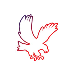 Eagle icon design template vector isolated illustration