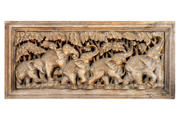 bas relief on the wall of the church