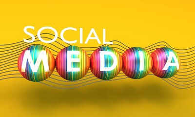 Communication and internet technology concept. 3D illustration