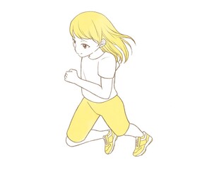 ランニングしている女性 Running woman