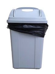 trash can isolated on white