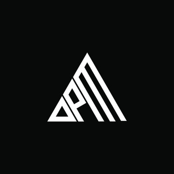 D P M letter logo creative design. DPM icon