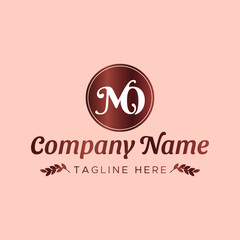 Obraz premium Letter M and O linked monogram typography logo Vector sign for luxury company Brands