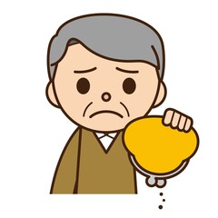 男性 金欠 財布