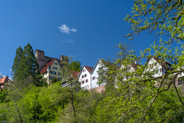 small black forest village on hill