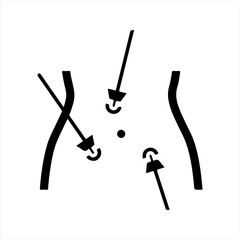 Laparoscopy, healthcare icon, vector and glyph