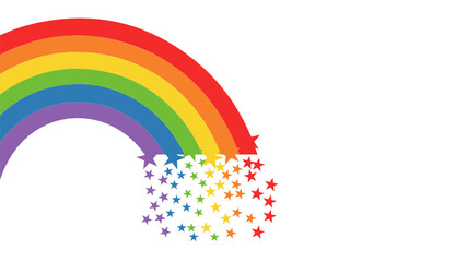 Obraz premium Rainbow stars