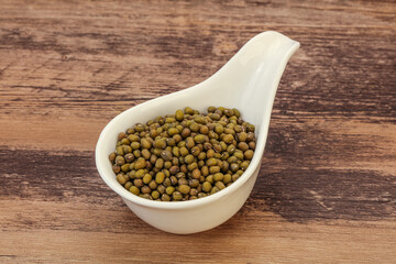 Vegetarian cuisine - dry green lentil