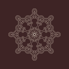 Beautiful vintage circular pattern of indian, excellent vector illustration