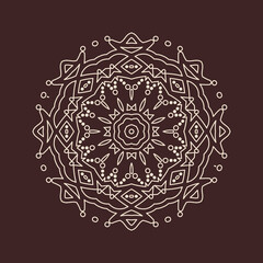 Beautiful vintage circular pattern of indian, excellent vector illustration