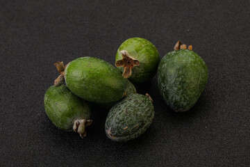 Tropical green sweet fruit Feijoa